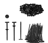 Nylon Universal Cable Tie Buckle, 100 pezzi Supporto in nylon resistente ai raggi UV, Multipurpose Plastic Cable Ties Tool per tutti i giorni, riparazione auto e gestione dei cavi