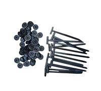 Nylon Universal Cable Tie Buckle, 100PCS UV Resistant Heavy Duty Self-Locking Zip Ties Holder with Pin and Button Design, for Car Daily Repair, Wire Management, Home Use (50Pcs)