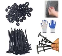 Nylon Universal Cable Tie Buckle, Heavy Duty Self-Locking Nylon Zip Ties Holder, Multipurpose Plastic Cable Ties Tools, Automobile Parts Fixing Zip Ties for Auto Repairing Quick Fix (100PCS)
