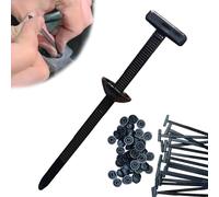 Nylon Universal Cable Tie Buckle,Heavy Duty Self-Locking Nylon Zip Ties Holder,UV Resistant Black Zipties Small Cinch Straps,Pin and Button Zip Tie Self-Locking,Multipurpose Plastic Cable Tie (100pcs)