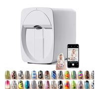 NYMFEA Stampante per Unghie, Macchina per Stampante Automatica Intelligente 3D per Unghie, Supporto WiFi/Fai-da-Te/USB, per Studio di Unghie/Manicurista/Amanti delle Unghie