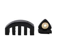 NYMFEA yaoqijie Muter for Pratica in Gomma Mute for Violino Professionale for 4/4 3/4 1/2 Accessori for Pratica Violino Viola Lasting (Color : Schwarz)