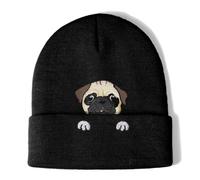 Nymora Beanie per Donne | Regali Mops Cappello | Regalo per Proprietari di Cane