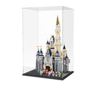 Nynelly Vetrina da collezione, scatola acrilica trasparente con base nera per Lego Castle 71040 giocattoli assemblati scatola di presentazione antipolvere per figurine, 51x 38 x 79cm
