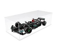 Nynelly Vetrina in acrilico per Lego Mercedes F1 per Lego McLaren F1 per Lego Ferrari F1 per Lego F1 per Lego Vetrina per auto Lego Assemblare Scatola trasparente antipolvere ispessita (bianco)