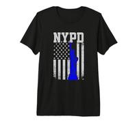 NYPD New York Dipartimento di Polizia Statua della libertà Distressed Maglietta Premium