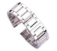 NYPTS Cinturini for orologi da 18, 20, 21, 22, 23 e 24 mm, in acciaio inossidabile, con cinturino in argento for uomo, con doppia chiusura pieghevole, adatti for l'uso quotidiano.(All polished,22mm)