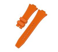 NYPTS Cinturino convesso da 12 mm compatibile con T137.407 T137, cinturino sportivo nero, bianco, arancione e blu, adatto for l'uso quotidiano.(Orange)