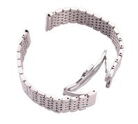 NYPTS Cinturino for orologio in acciaio inossidabile, argento, 16 mm, 18 mm, 20 mm, 22 mm, cinturino for orologio da donna e da uomo, accessori adatti for l'uso quotidiano.(16mm)
