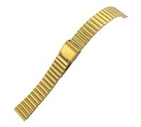 NYPTS Cinturino for orologio in acciaio inossidabile da 10 mm, 12 mm, 16 mm, 18 mm, 20 mm, 22 mm, 24 mm, argento, oro, nero, adatto for l'uso quotidiano.(Golden,10mm)