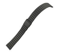 NYPTS Cinturino for orologio in acciaio inossidabile da 10 mm, 12 mm, 16 mm, 18 mm, 20 mm, 22 mm, 24 mm, argento, oro, nero, adatto for l'uso quotidiano.(Black,16mm)