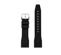 NYPTS Cinturino for orologio in gomma fluorurata compatibile con il cinturino M049.526, da 22 mm, con giunto dritto, for orologio da uomo, adatto for l'uso quotidiano.(1Black-Silver)