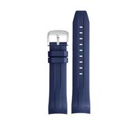NYPTS Cinturino in gomma da 21 mm e 22 mm compatibile con il cinturino T120407A/T120417A for braccialetti da uomo, adatto for l'uso quotidiano.(Blue silver pin,21mm)