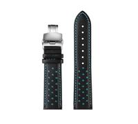NYPTS Cinturino in pelle da uomo compatibile con Helmsman M005 Orange Rudder M005614, catena for orologio da uomo con chiusura a bracciale da 22 mm, adatto for l'uso quotidiano(Orange)