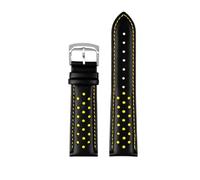 NYPTS Cinturino in pelle da uomo compatibile con Helmsman M005 Orange Rudder M005614, catena for orologio da uomo con chiusura a bracciale da 22 mm, adatto for l'uso quotidiano(Smokey Mauve)