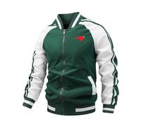 Nyrien Giacca Bomber da uomo Supercar Enthusiast, Jacket Antipioggia con Zipper e Tasche, Cappotto per Il Tempo Libero, per Primavera(DarkGreen,4XL)