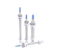 NYRXRYTCA 1 pz Mini Cilindro Pneumatico Serie Mi Alesaggio 8 mm MI8 Mini Cilindro Pneumatico in Acciaio Inossidabile 10 15 20 30 40 50 60 75 80 100 125 mm Corsa(Without Magnet,MI8X125-CA)