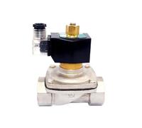 NYRXRYTCA Elettrovalvola Acqua normalmente Aperta, 2/2 220VAC, 2 pollici, con resistenza ad alta temperatura di 150 gradi SS304, 1 pezzo(NPT-DC12V)