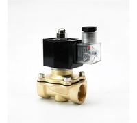 NYRXRYTCA Elettrovalvola in Ottone normalmente Chiusa da 3/4", elettrovalvola in Ottone Impermeabile IP65 con indicatore di Alimentazione a LED, 24 V, 12 V, 220 V, 110 V(BSP-230VAC-NBR-SEAL)