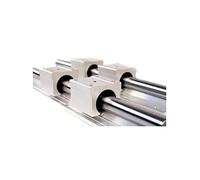NYRXRYTCA Supporto for Albero Professionale SBR10 da 10 mm L400mm Supporto for Guida lineare + 4 Pezzi SBR10UU Blocco Scorrevole for Cuscinetto lineare