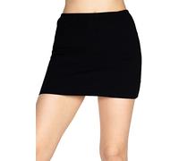 NYS Gonna Corta da Donna - Estensione della Camicia, Minigonna in Cotone - scaldareni Variotube da Donna, Estensione della Camicia, scaldareni, Gonna Business Versione Sportiva Nera Taglia L