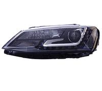 NYSAASDST Auto Paralume Trasparente 2pcs Auto Faro Per Vw Per Jetta Per Sagita 2012-18 Fari A Led Doppio Obiettivo Del Allo Xeno