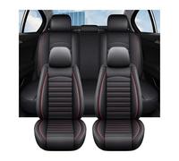 NYSAASDST Copri-Sedile Auto Per Hyundai I20 Set Completo Di Coprisedili Auto In Pelle Universali Impermeabili Accessori Interni(Linea rossa)