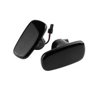 NYSAASDST Dinamici Dinamica Luci Segnale 2x Indicatori Di Direzione Laterali Dinamici A LED Per Lexus IS300 2000-2005, Sequenziali, Lente Nera Fumé