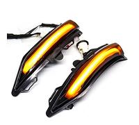 NYSAASDST Freccia Specchietto Laterale Led Dinamica Promemoria Lampada Segnale Di Girata Che Scorre Specchio Led Spie Auto Accessori Per FORD Per Fiesta MK8 2018 2019 2020(Giallo)