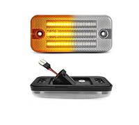NYSAASDST Freccia Specchietto Laterale Led Led Dinamico Indicatore Di Direzione Laterale Luce Ambra Car Styling Per Iveco Per Daily Per EuroStar Per EuroTech MH/MP/MT(6Pcs Silver Gray)