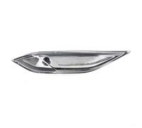 NYSAASDST Freccia Specchietto Laterale Led Per Cayenne Per 958 2011-2014 Paraurti Anteriore Luce Di Posizione Laterale Indicatore Direzione Riflettore Copertura Lampada Guscio Senza(1pc right)