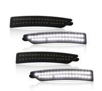NYSAASDST Indicatore Laterale Per Ford Per Mustang Gen7 S650 2024-up Gruppo Luci Indicatori Di Direzione Di Parcheggio Anteriori/posteriori A LED Per Auto Spia Specchietto Retrovisore(BIANCO)