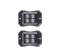 NYSAASDST Indicatore Laterale Spia Luminosa Di Segnalazione Laterale Per Camion Da 12 V-24 V Per Auto, Camion, Rimorchio, Camion, Trattore, Furgone Spia Specchietto Retrovisore(4 LED White)