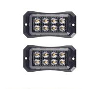 NYSAASDST Indicatore Laterale Spia Luminosa Di Segnalazione Laterale Per Camion Da 12 V-24 V Per Auto, Camion, Rimorchio, Camion, Trattore, Furgone Spia Specchietto Retrovisore(8 LED Amber)