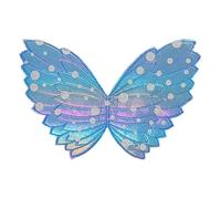 NYSBH - Ali da principessa delle fate per bambini, a strato singolo, ali da angelo per feste in costume