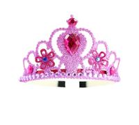 NYSBH - Cerchietto per capelli da bambina, con coroncina viola, accessorio per capelli con orecchie da regina, Misura unica, Madreperla, Peridoto sintetico