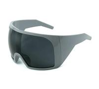 NYSBH Wrap Around Occhiali Da Sole Rave Curvo Protezione Della Lente 'S Eyewear Oversize Occhiali Da Sole Donne Uomini, grigio