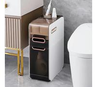 NYSCR Armadietto di stoccaggio del bagno sottile alto con cassetto e ruote unità verticale di grande capacità per camera da letto e piccoli cassetti di plastica per l'organizzazione di elementi