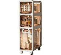 NYSCR Armadio del bagno sottile con ruote di cassetti di grande capacità e design impermeabile soluzione di conservazione della carta igienica ideale per piccoli spazi e spazi vuoti