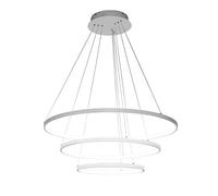 NYSCR Lampada a Sospensione a LED Moderna per lampadario Interno Contemporaneo Light White Light 3 Ring Design (40 cm 60 cm 80 cm) Impieno Comodo dell'anniversario