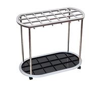 NYSCR Porta di stoccaggio ombrello 6 fori / 12 fori / 21 fori Stand ombrello Porta in acciaio inossidabile stand senza serratura (21 fori)