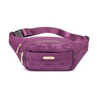 NYSDM 1 Marsupio Donna Casual Colore Hip Strap Larghezza Spalla Petto Borsa Tutto abbinato a Crossbody, Viola