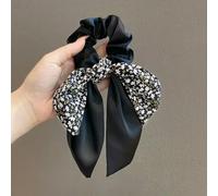 NYSDM - Cravatte per capelli con fiocco floreale per donne e ragazze, graziosi elastici, nastro lungo, coda di cavallo, sciarpa, cravatta accessori