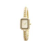 NYSDM Donne di Lusso Della Vigilanza Del Braccialetto Della Moda Piccolo Quadrato Quadrante Delle Signore Vintage Shell Perle, Gdwh