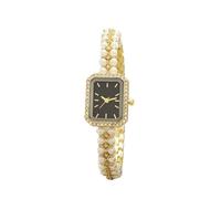 NYSDM Donne di Lusso Della Vigilanza Del Braccialetto Della Moda Piccolo Quadrato Quadrante Delle Signore Vintage Shell Perle, Gdbk
