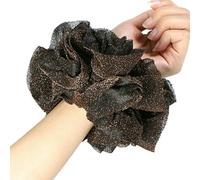 NYSDM - Elastici per capelli giganti, grandi intestini grandi, elastici in gomma glitterata, per coda di cavallo e hijab volumizzante