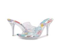 NYSDM estate indossare tacchi alti che espongono le dita dei piedi insieme a grafft-style eleganti infradito colorate cristallo trasparente, Blu, 38 EU