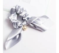 NYSDM Fasce elastiche per capelli con fiocco in chiffon per donne ragazze elastici per capelli in tinta unita fascia cravatte coda di cavallo accessori