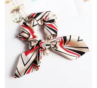 NYSDM Fasce elastiche per capelli con fiocco in chiffon per donne ragazze elastici per capelli in tinta unita fascia cravatte coda di cavallo accessori