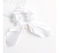 NYSDM Fasce elastiche per capelli con fiocco in chiffon per donne ragazze elastici per capelli in tinta unita fascia cravatte coda di cavallo accessori